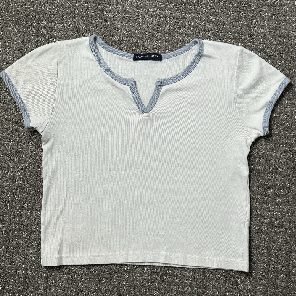 Brandy Melville White Short Sleeve T-Shirt One Size‎ XS/S